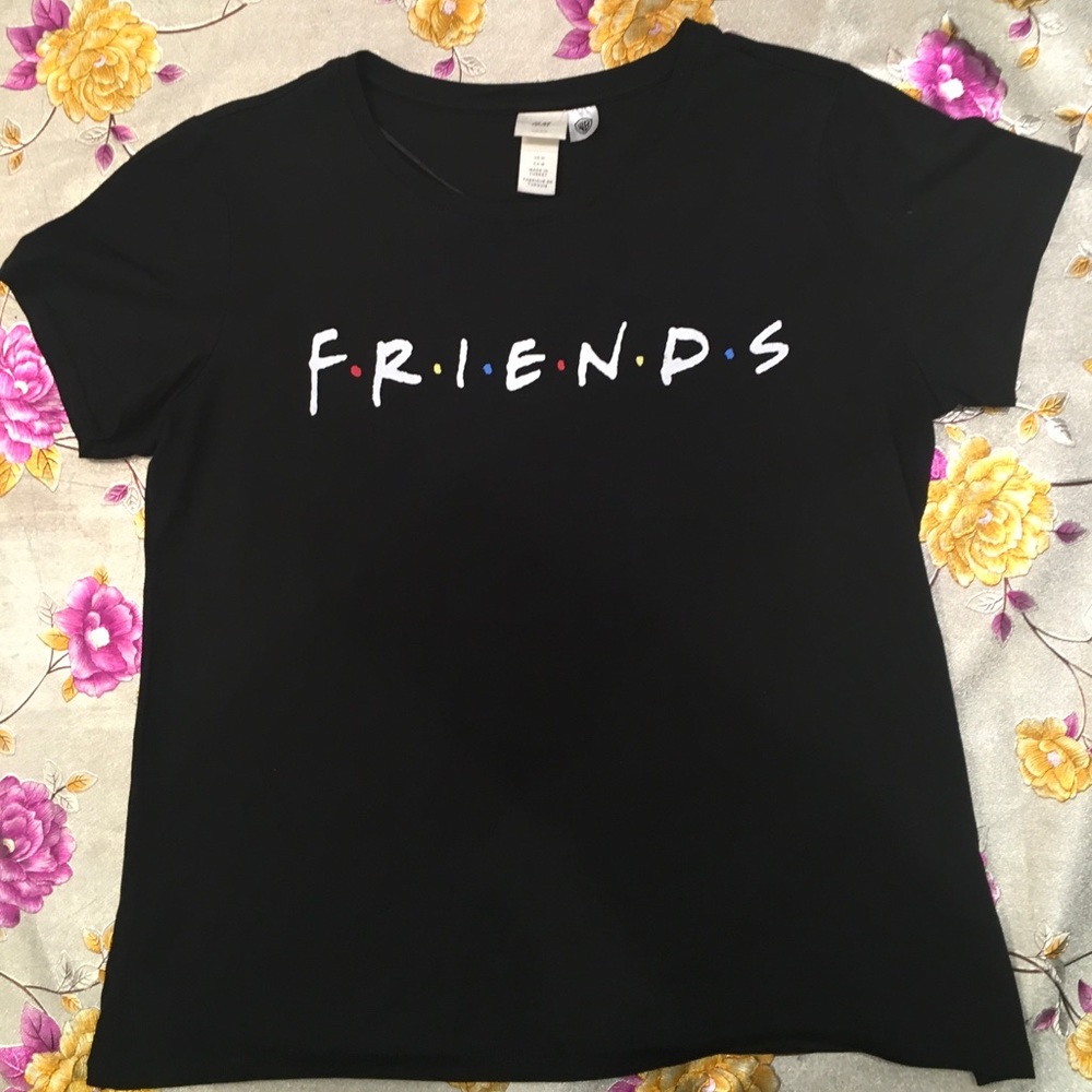 H&M Black Friends Shirt